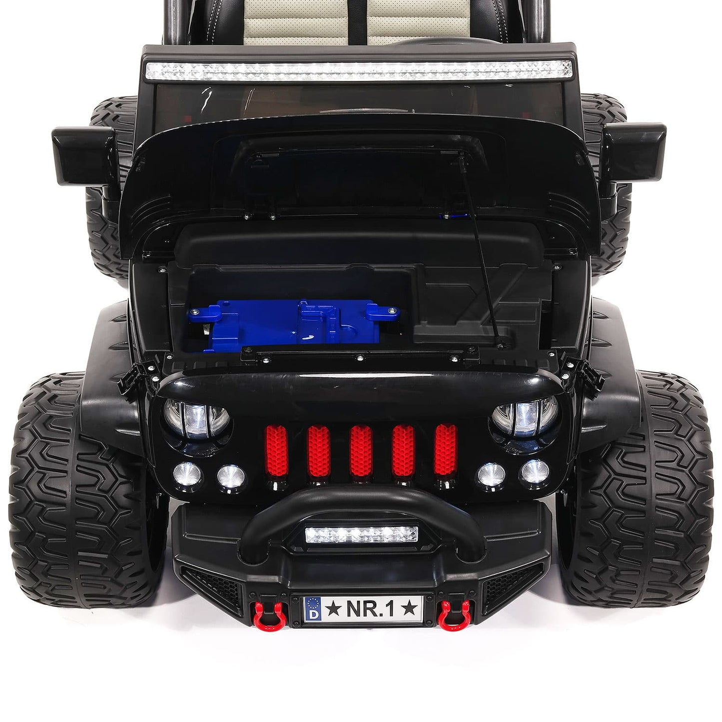 Trail Explorer 24V Kids Ride-On Car Truck with R/C Parental Remote | Spider Blue