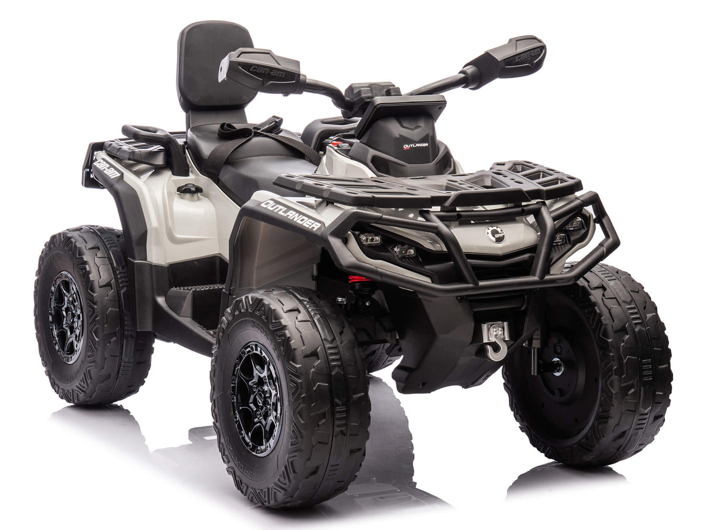 24V Can-Am Kids Outlander 4WD Ride-On ATV - Grey