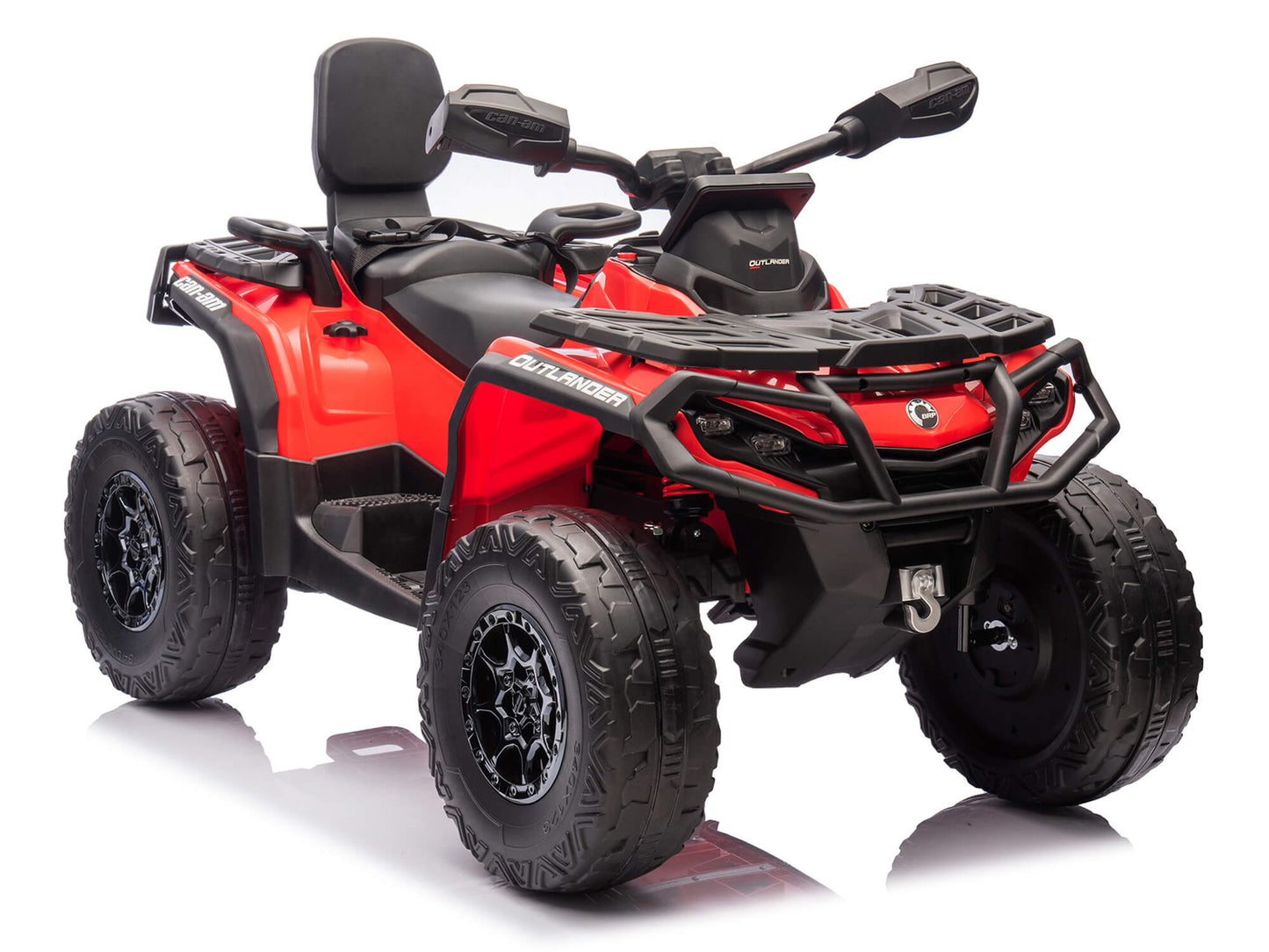 24V Can-Am Kids Outlander 4WD Ride-On ATV - Red