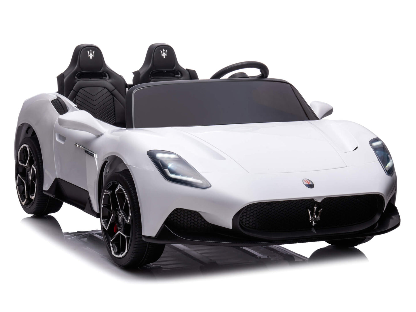 24V Maserati MC20 Two-Seater Kids Ride On Car with Remote - White