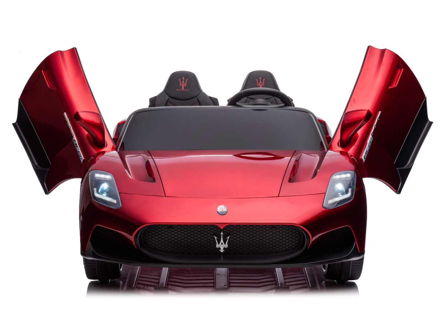 24V Maserati MC20 Two-Seater Kids Ride On Car with Remote - Burgundy