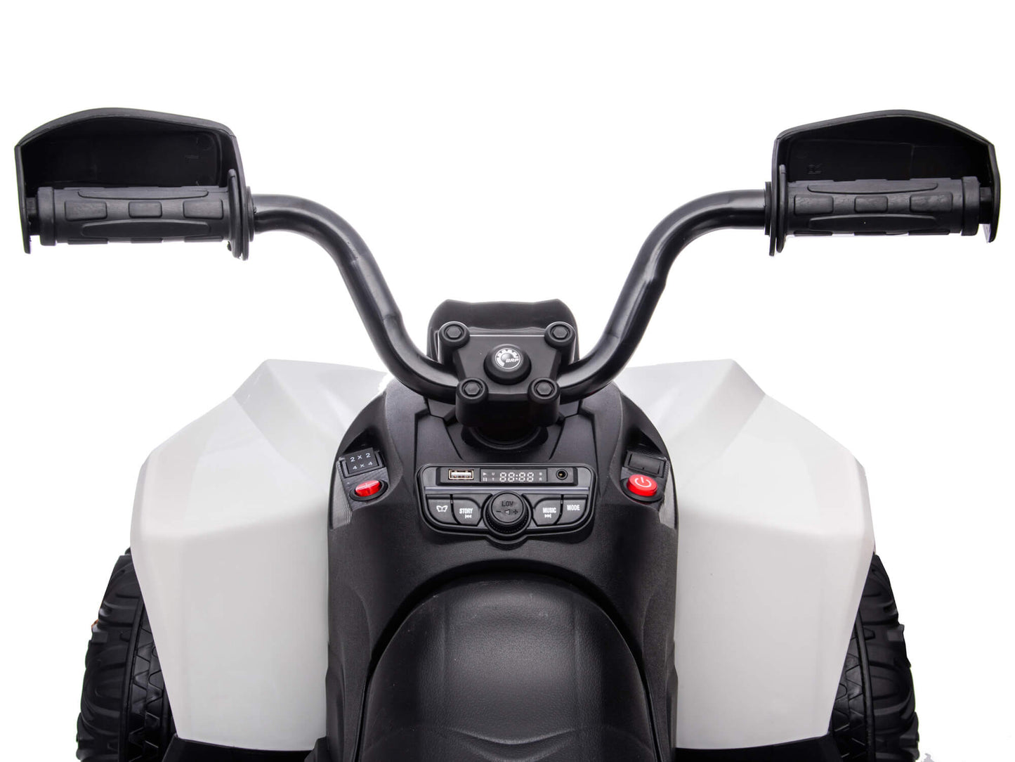 24V Can-Am Kids Renegade 4WD Ride-On Quad - White