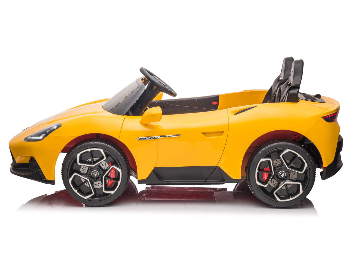 24V Maserati MC20 Two-Seater Kids Ride On Car with Remote - Yellow