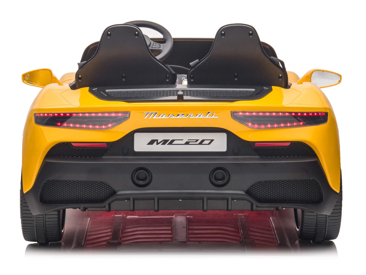 24V Maserati MC20 Two-Seater Kids Ride On Car with Remote - Yellow