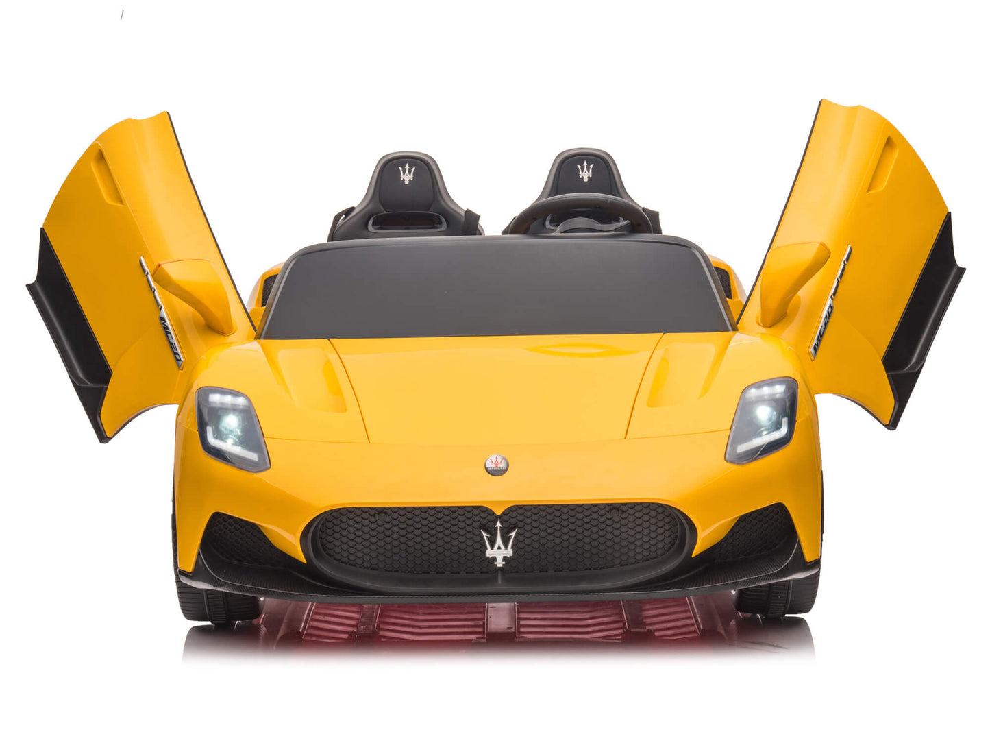24V Maserati MC20 Two-Seater Kids Ride On Car with Remote - Yellow