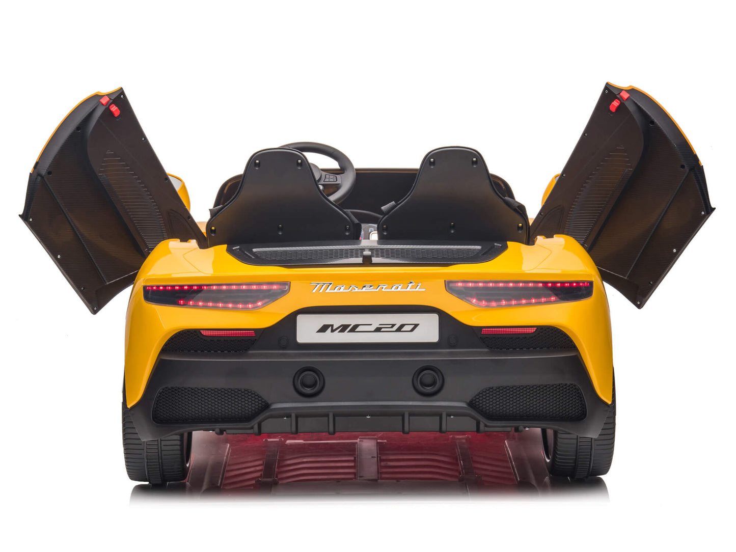 24V Maserati MC20 Two-Seater Kids Ride On Car with Remote - Yellow