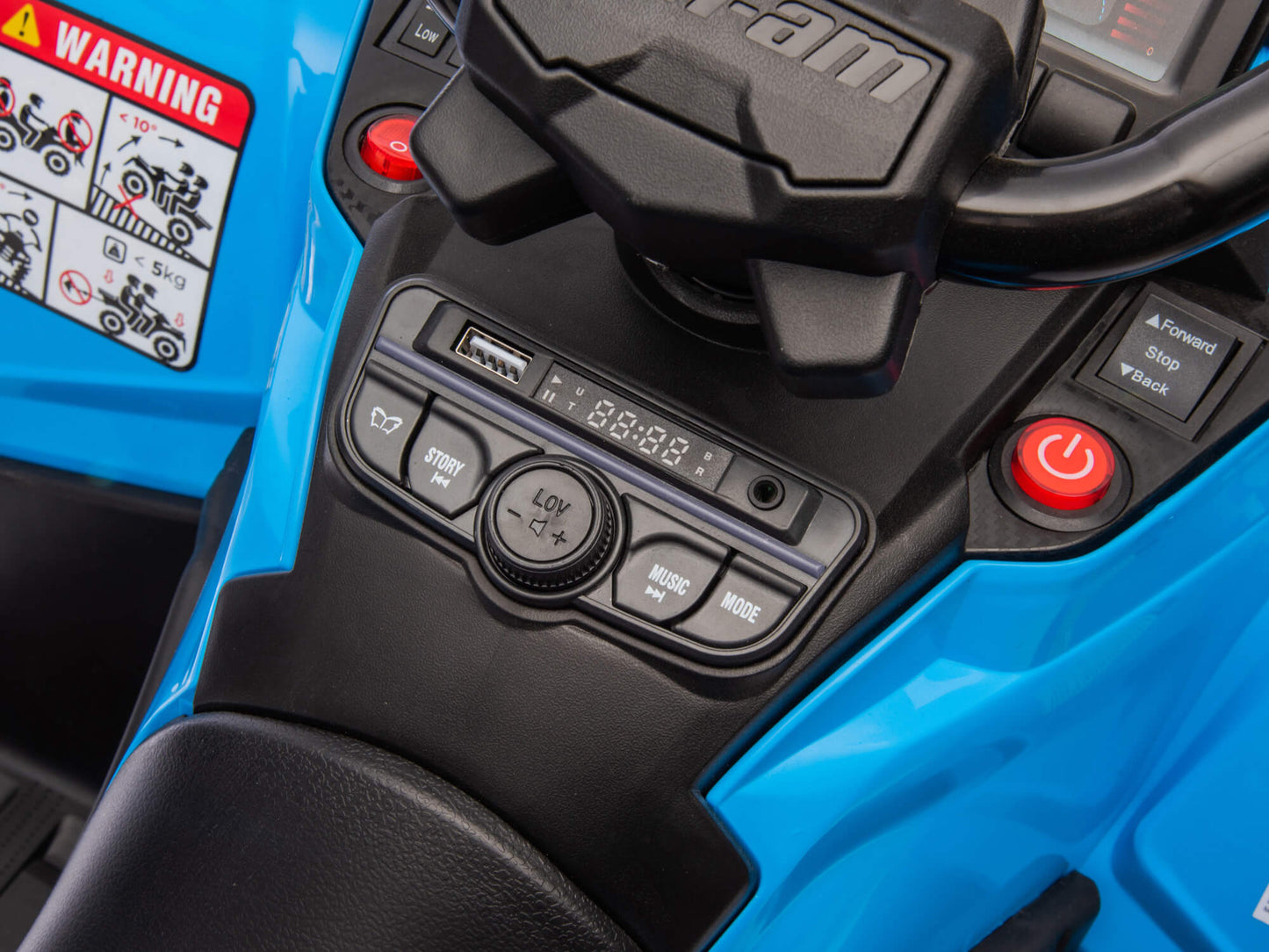 24V Can-Am Kids Outlander 4WD Ride-On ATV - Blue