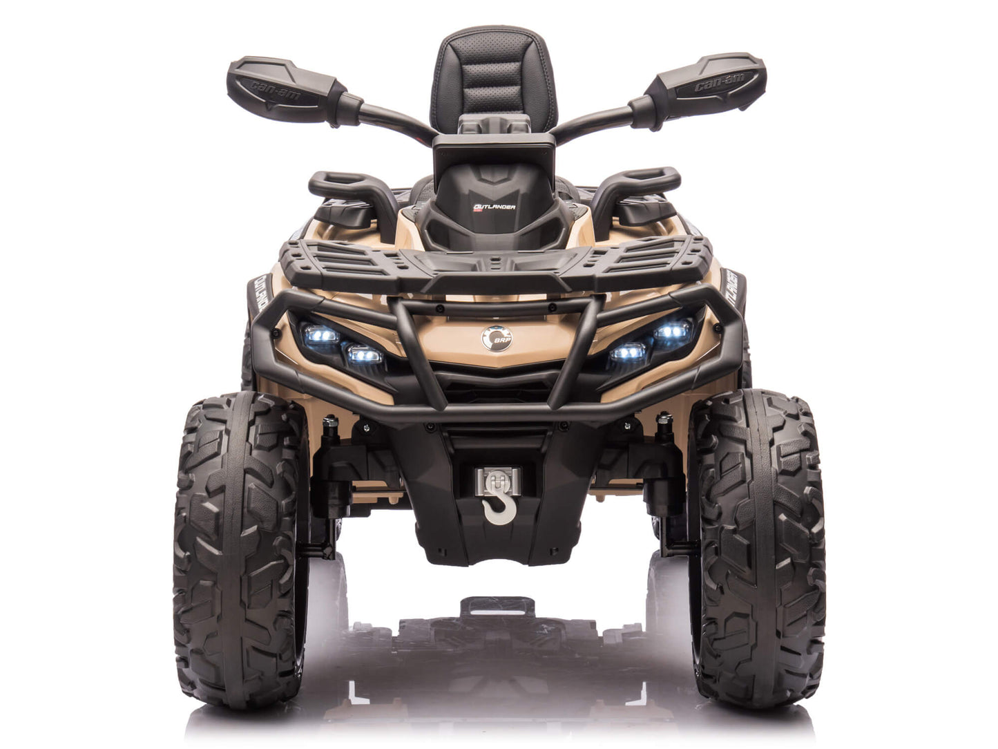 24V Can-Am Kids Outlander 4WD Ride-On ATV - Khaki
