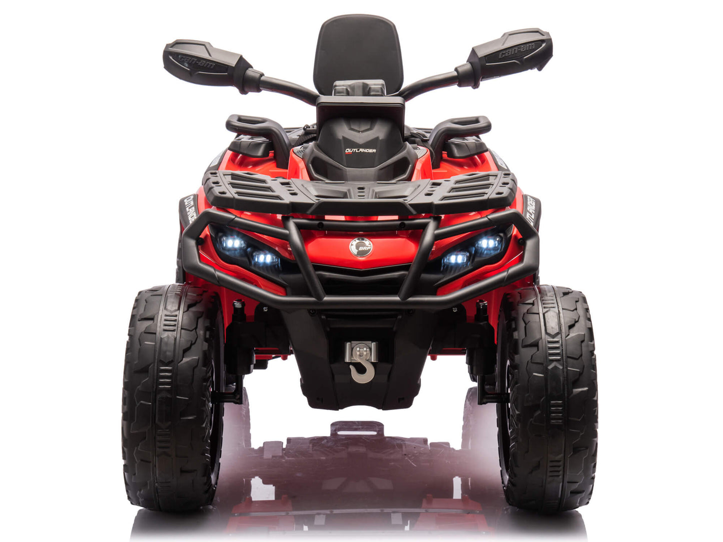24V Can-Am Kids Outlander 4WD Ride-On ATV - Red