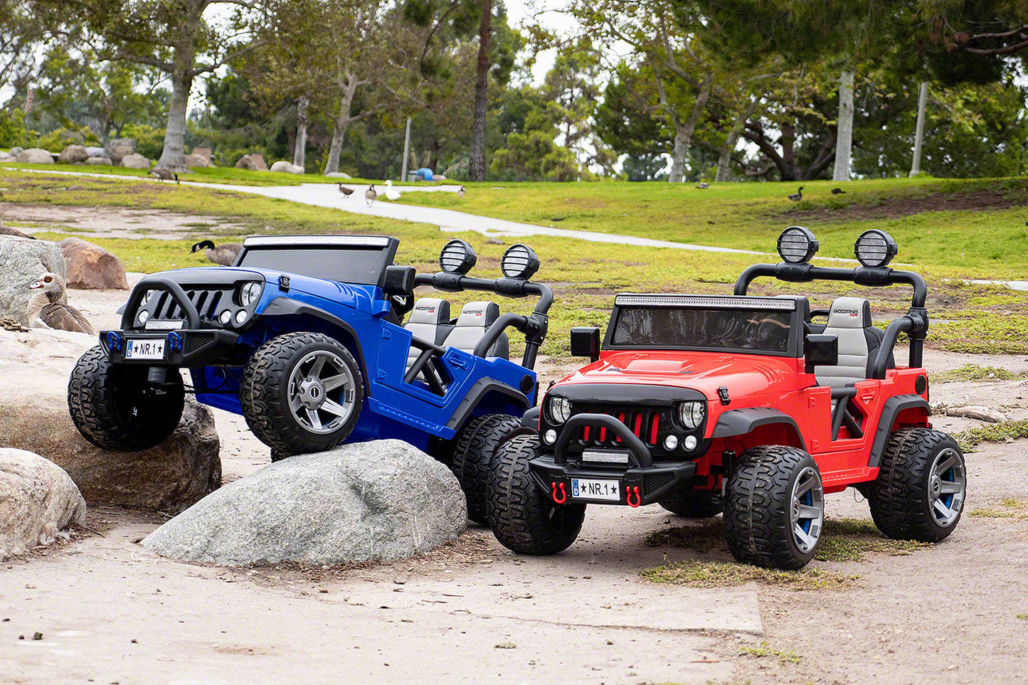 Trail Explorer 24V Kids Ride-On Car Truck with R/C Parental Remote | Green