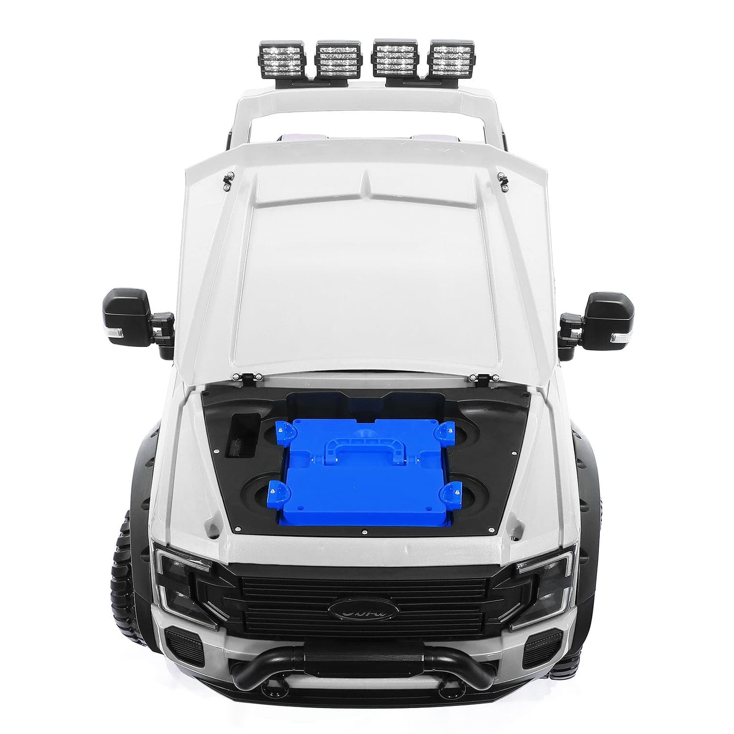 Ford F450 Custom Edition 24V Kids Ride-On Car Truck with R/C Parental Remote | Black