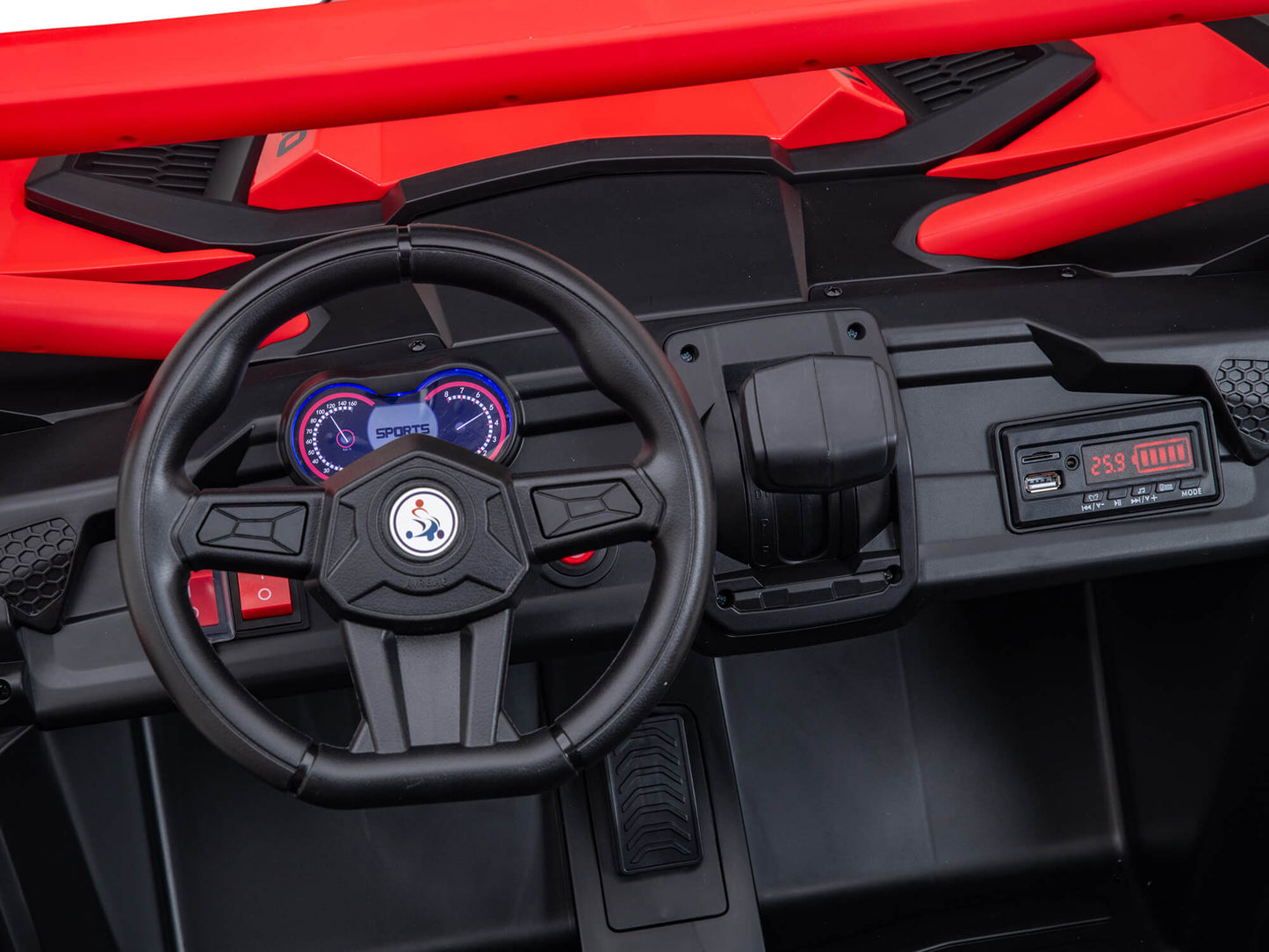 24V Ridington MAX-R All Terrain Ride-On Buggy with Remote - Red