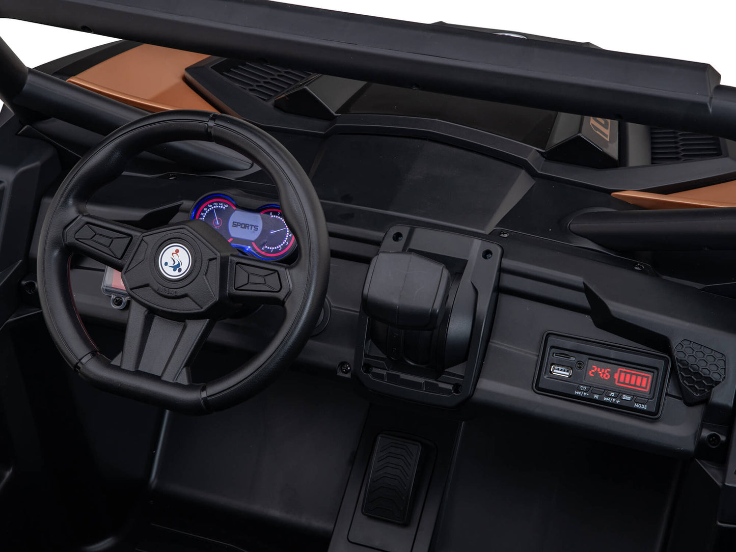 24V Ridington MAX-R All Terrain Ride-On Buggy with Remote - Black