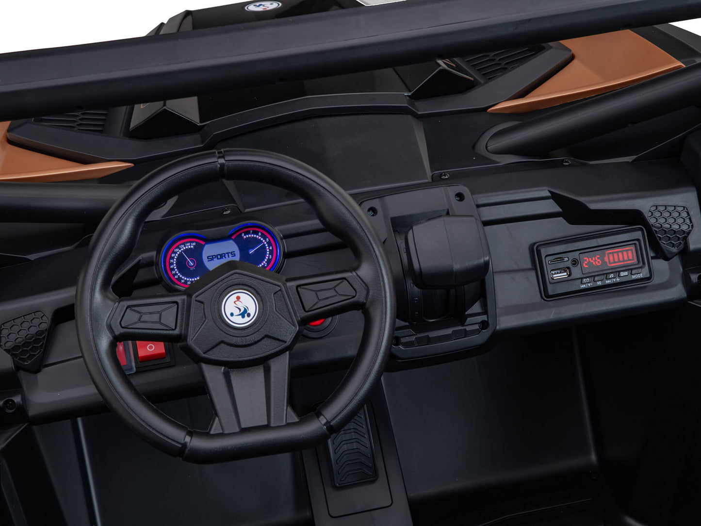 24V Ridington MAX-R All Terrain Ride-On Buggy with Remote - Black