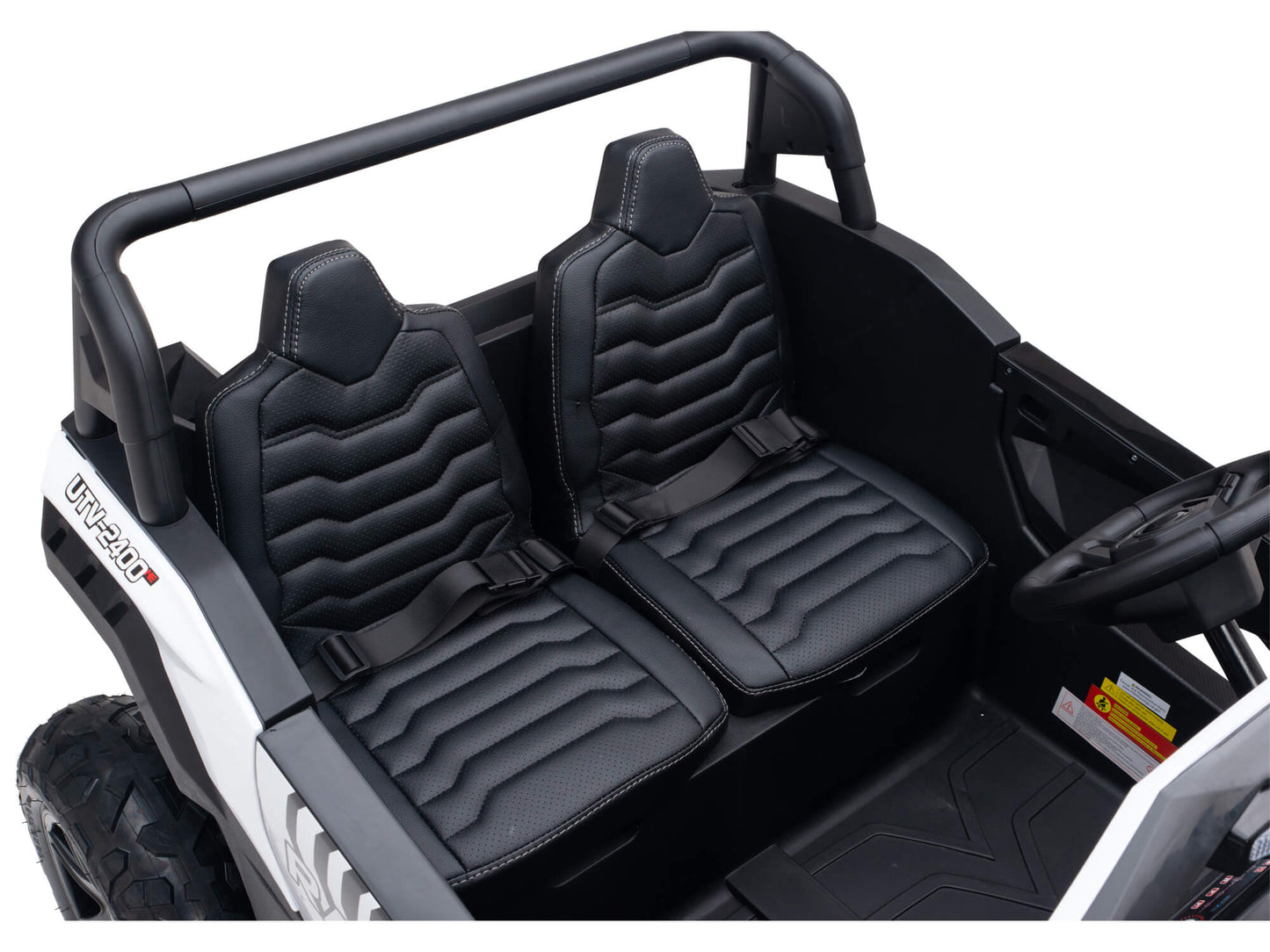 24V TREKCAR Rayder Ride-On Buggy - White