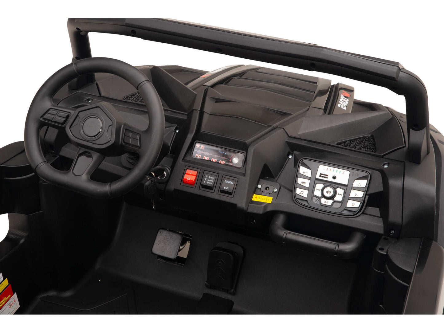 24V TREKCAR Rayder Ride-On Buggy - Black