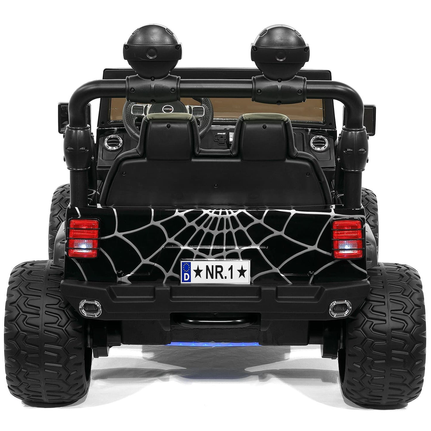 Trail Explorer 24V Kids Ride-On Car Truck with R/C Parental Remote | Spider Black