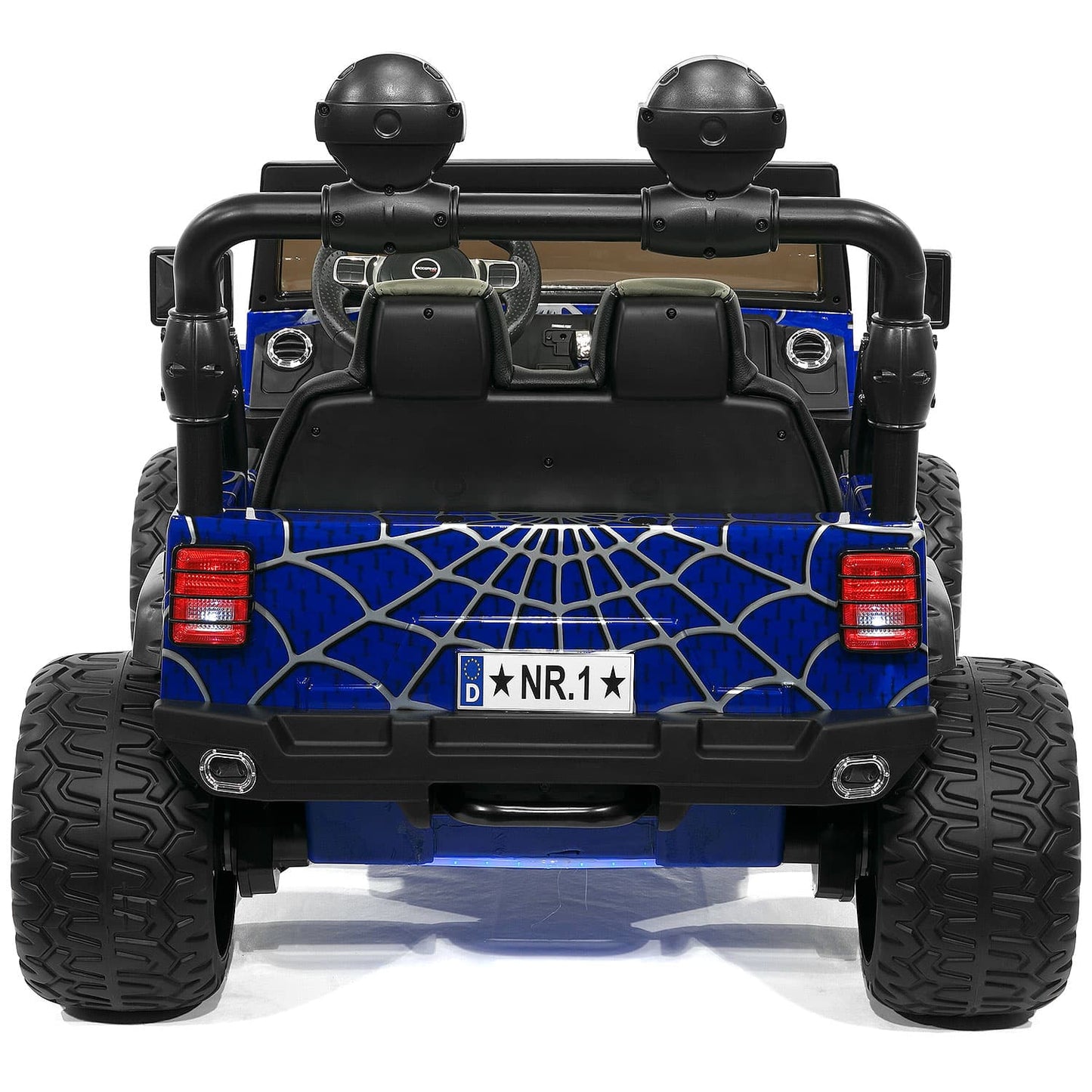 Trail Explorer 24V Kids Ride-On Car Truck with R/C Parental Remote | Spider Blue