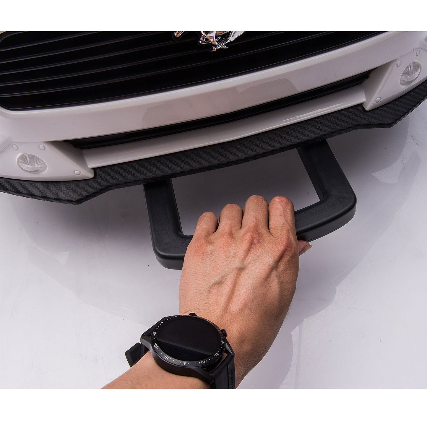 Ford Mustang GT Custom Edition 24V Kids Ride-On Car with R/C Parental Remote | Black