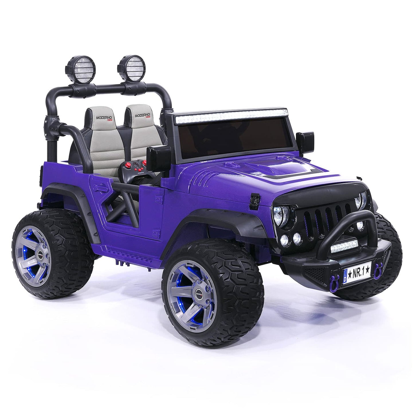 Trail Explorer 24V Kids Ride-On Car Truck with R/C Parental Remote | Purple