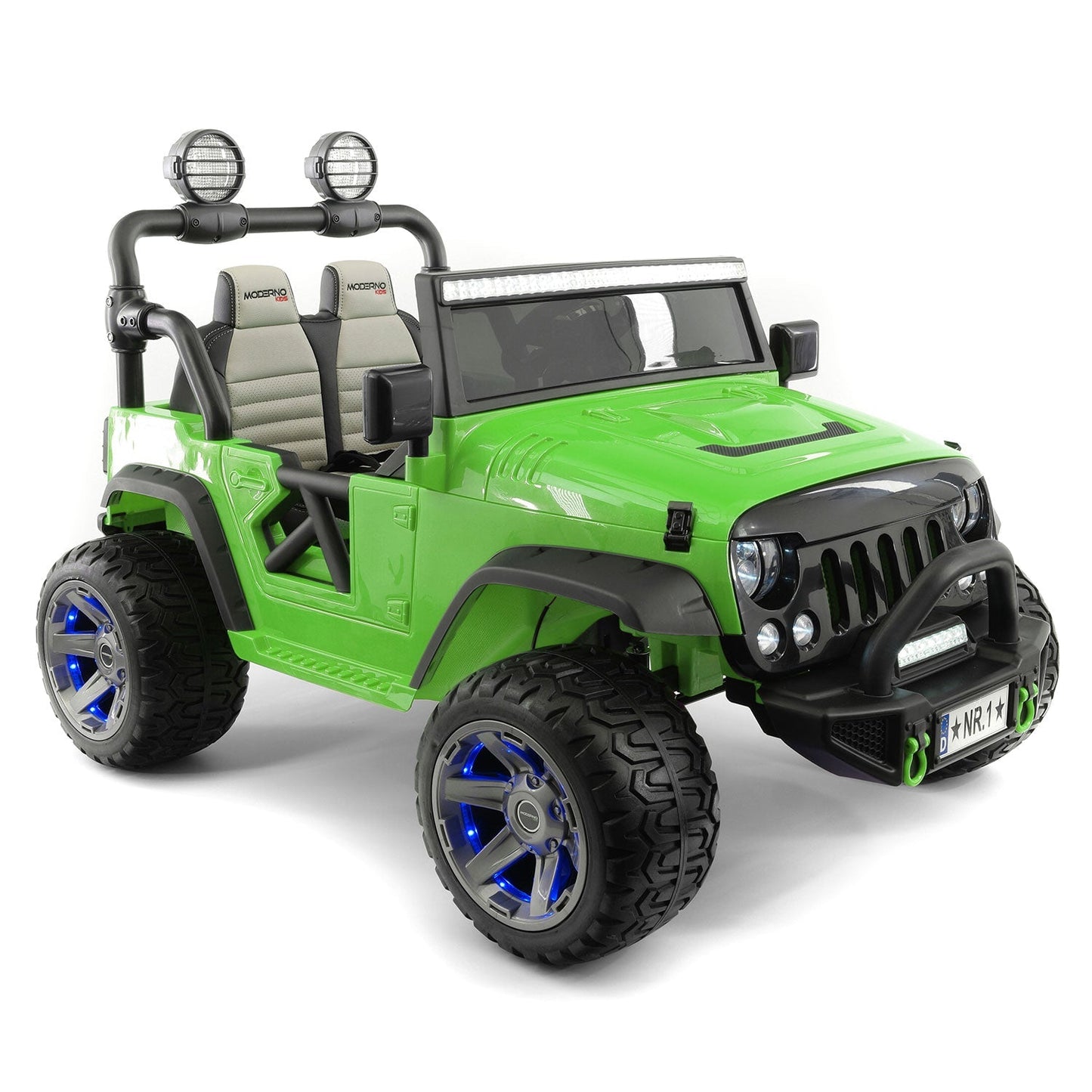 Trail Explorer 24V Kids Ride-On Car Truck with R/C Parental Remote | Green