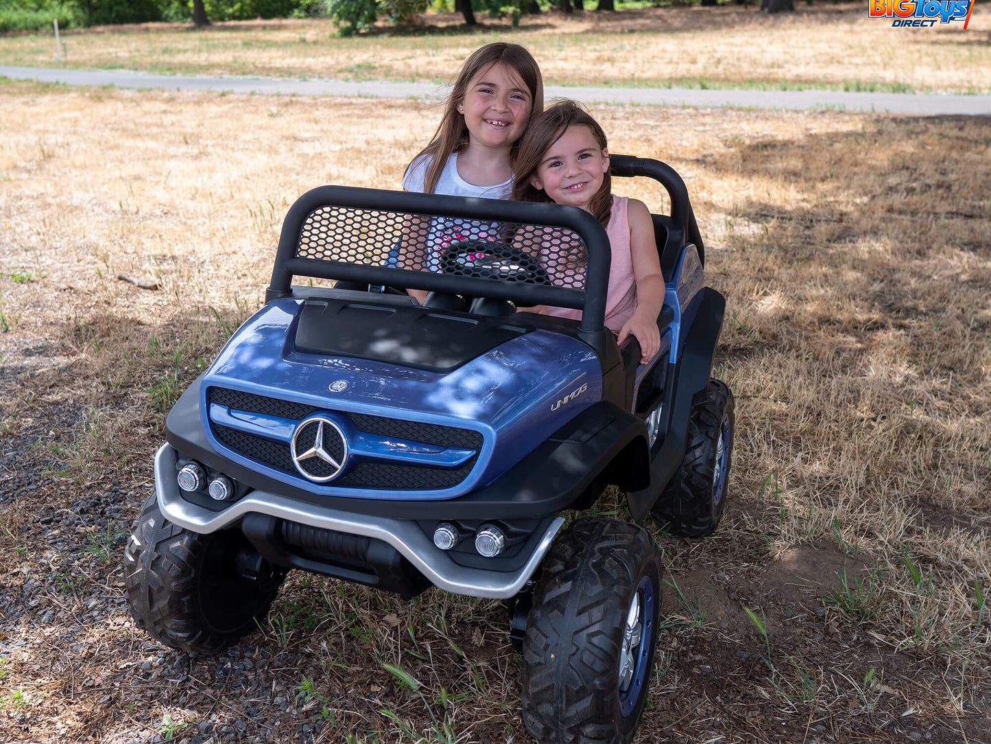 24V Mercedes Benz UNIMOG Kids Ride On UTV with Remote - Black
