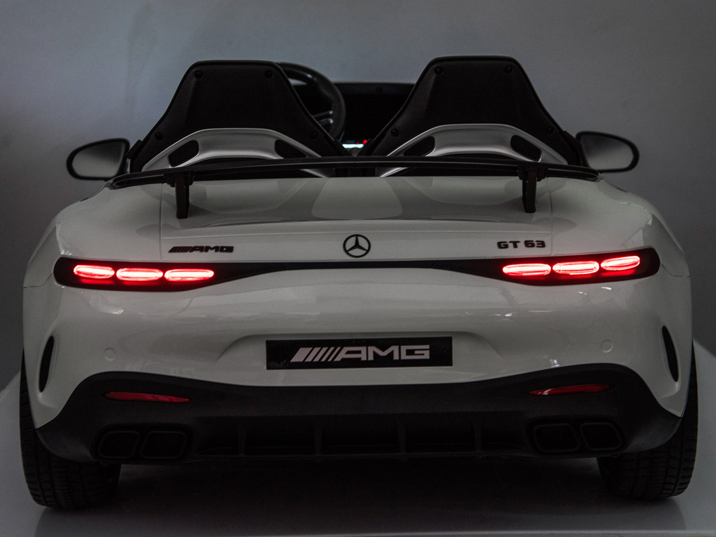 24V Mercedes AMG GT 63 Kids 2-Seater Ride On-Car - White