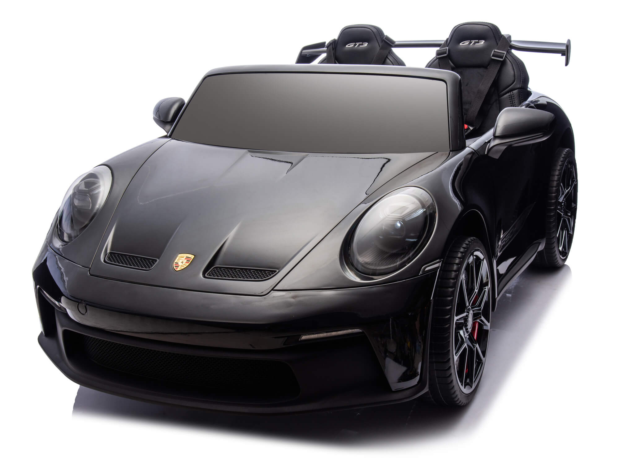 24V Porsche 911 GT3 Kids 2-Seater Ride On Car - Black – Big Toys