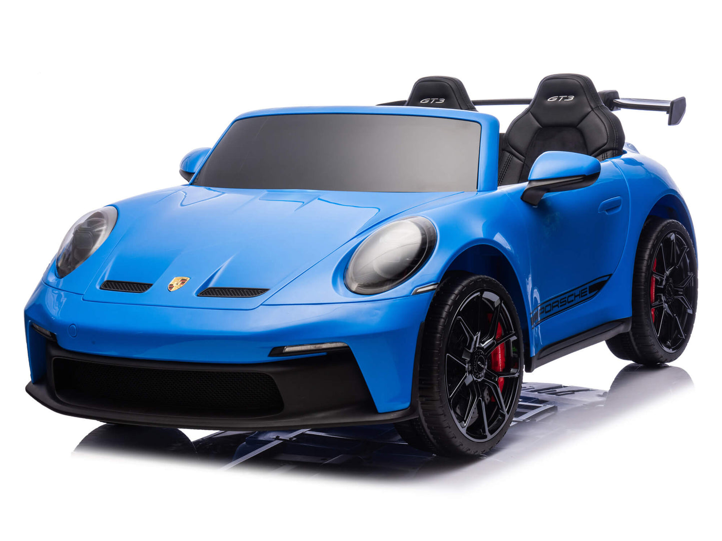 24V Porsche 911 GT3 Kids 2-Seater Ride On Car - Blue