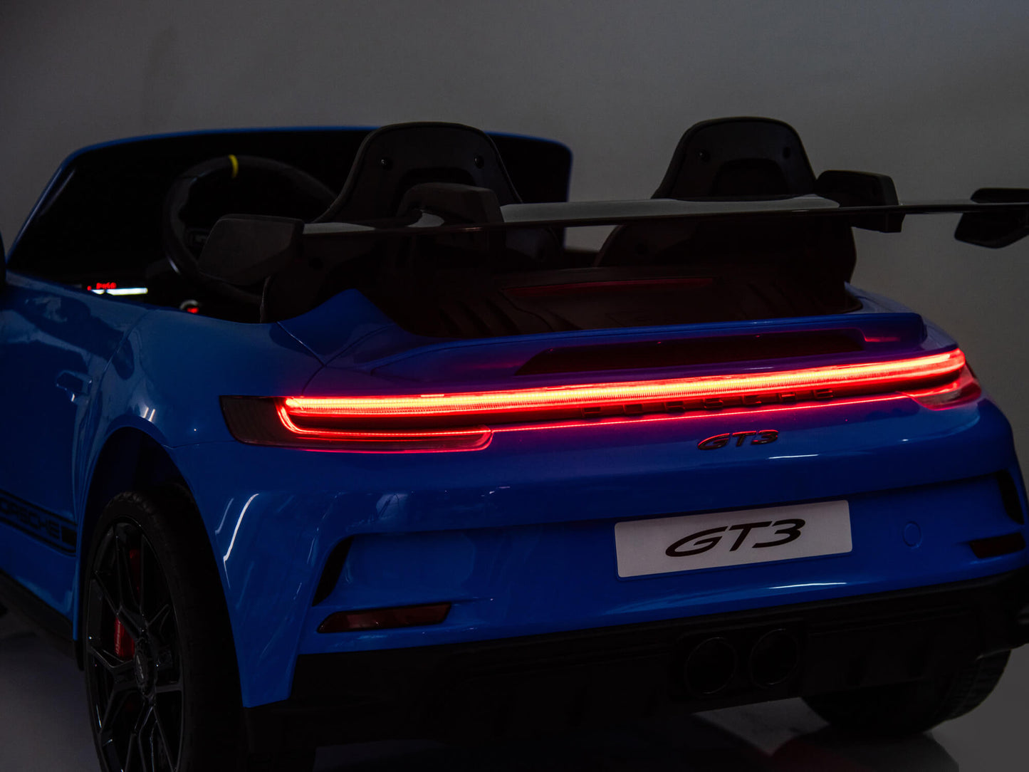 24V Porsche 911 GT3 Kids 2-Seater Ride On Car - Blue