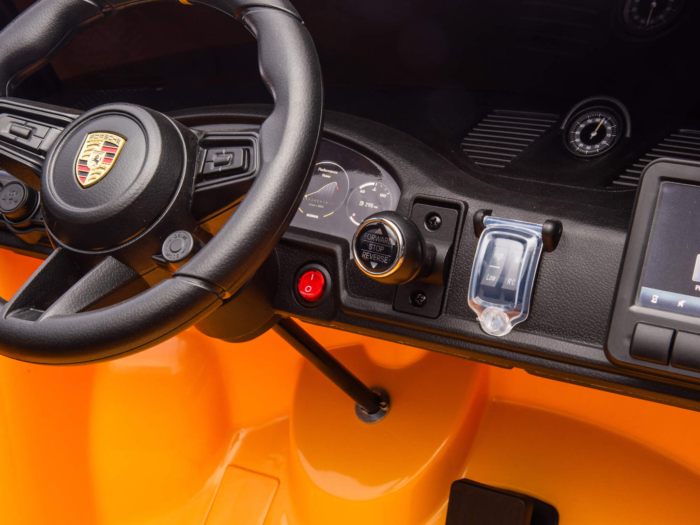 24V Porsche 911 GT3 Kids 2-Seater Ride On Car - Yellow