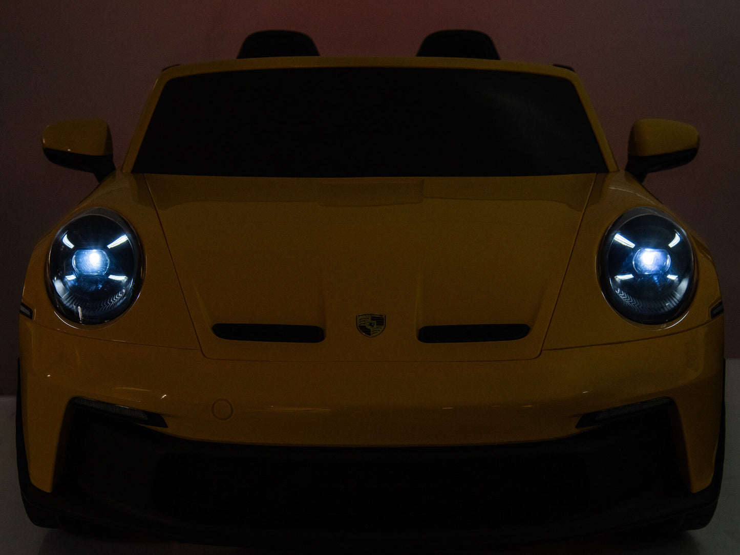 24V Porsche 911 GT3 Kids 2-Seater Ride On Car - Yellow
