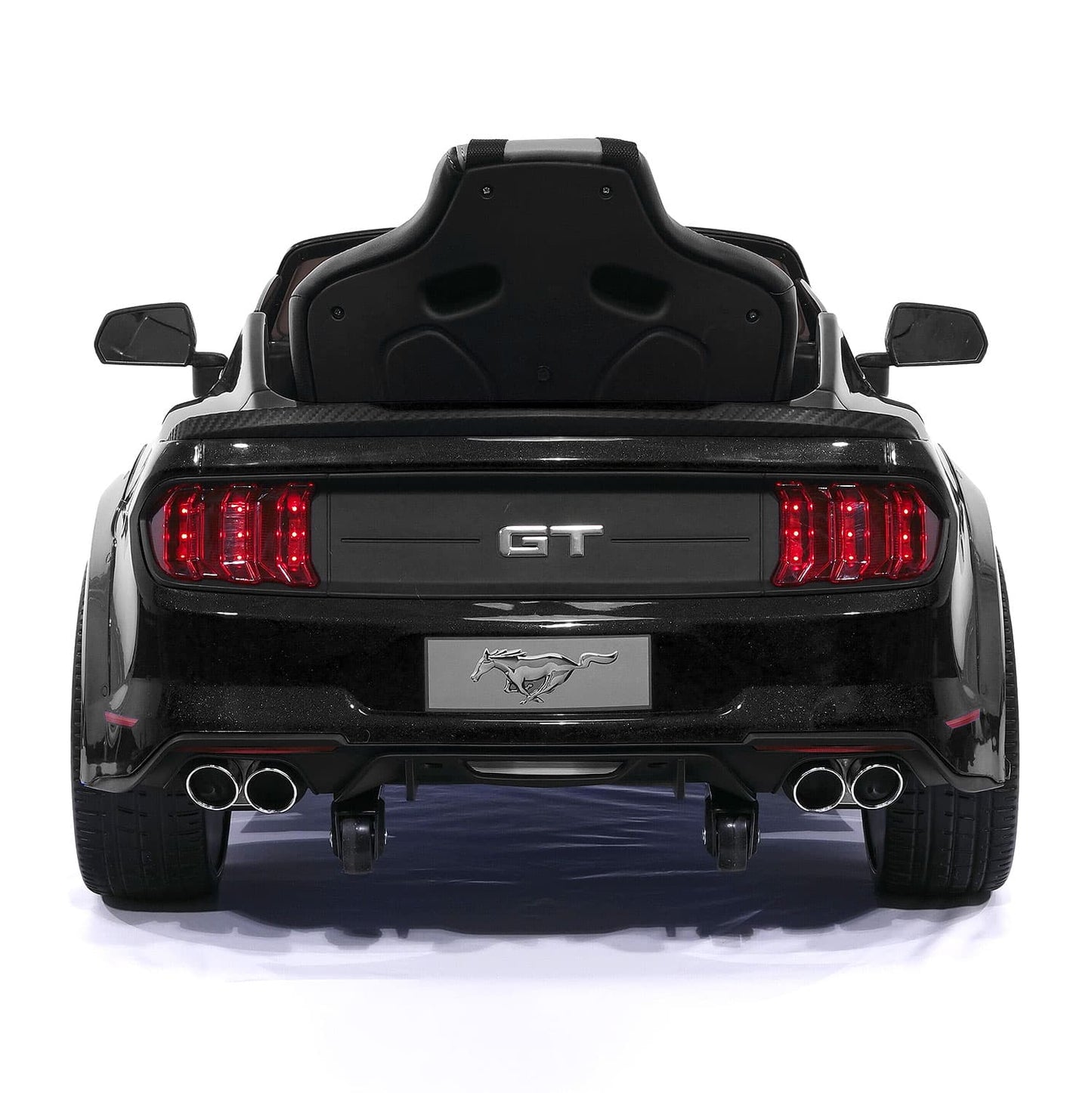Ford Mustang GT Custom Edition 24V Kids Ride-On Car with R/C Parental Remote | Black