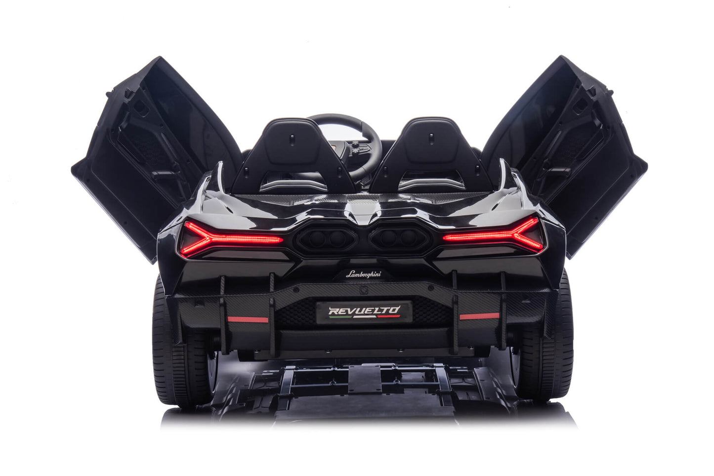 24V / 9 MPH Lamborghini Revuelto Two-Seater Kids Ride On Car – Black