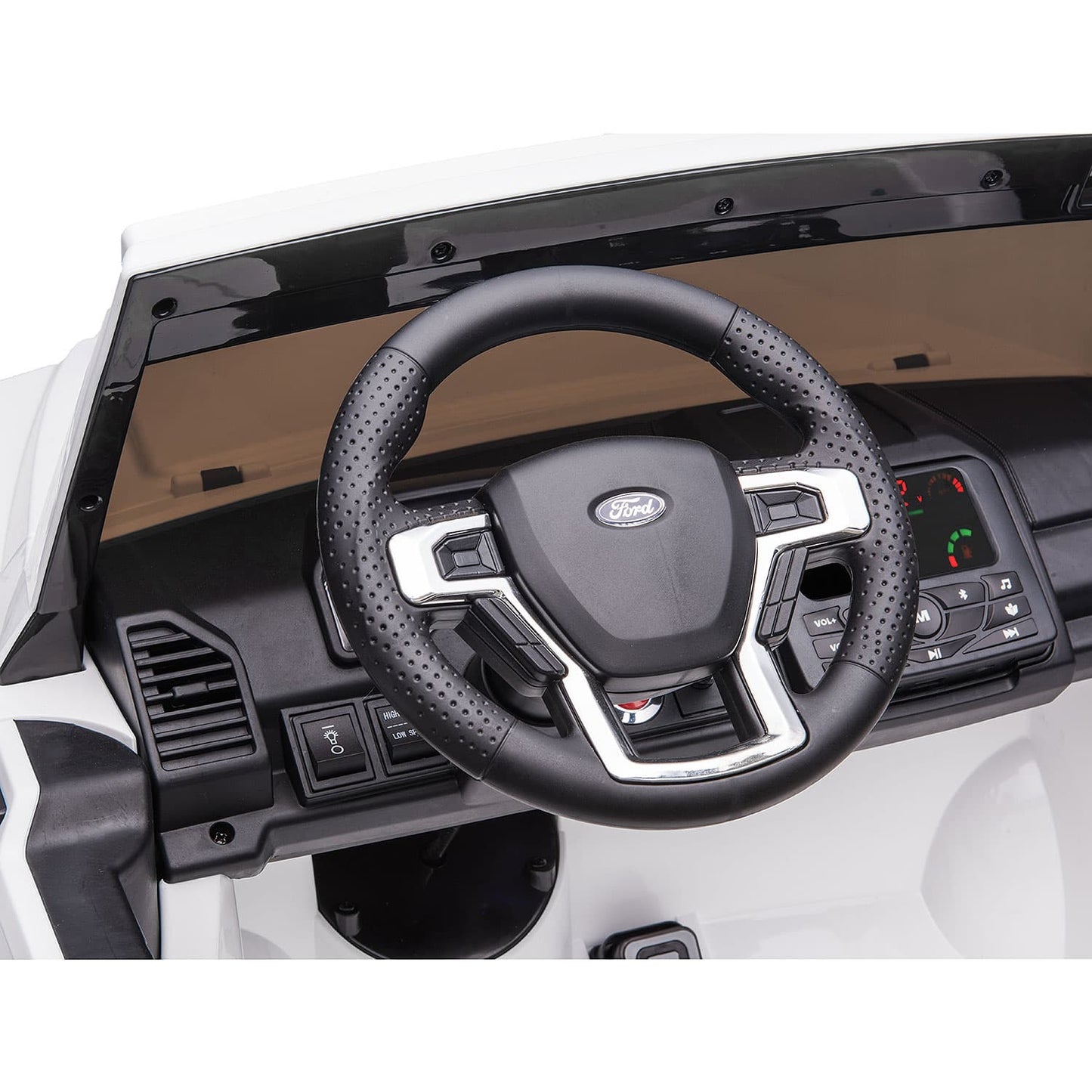 Ford F450 Custom Edition 24V Kids Ride-On Car Truck with R/C Parental Remote | Gray