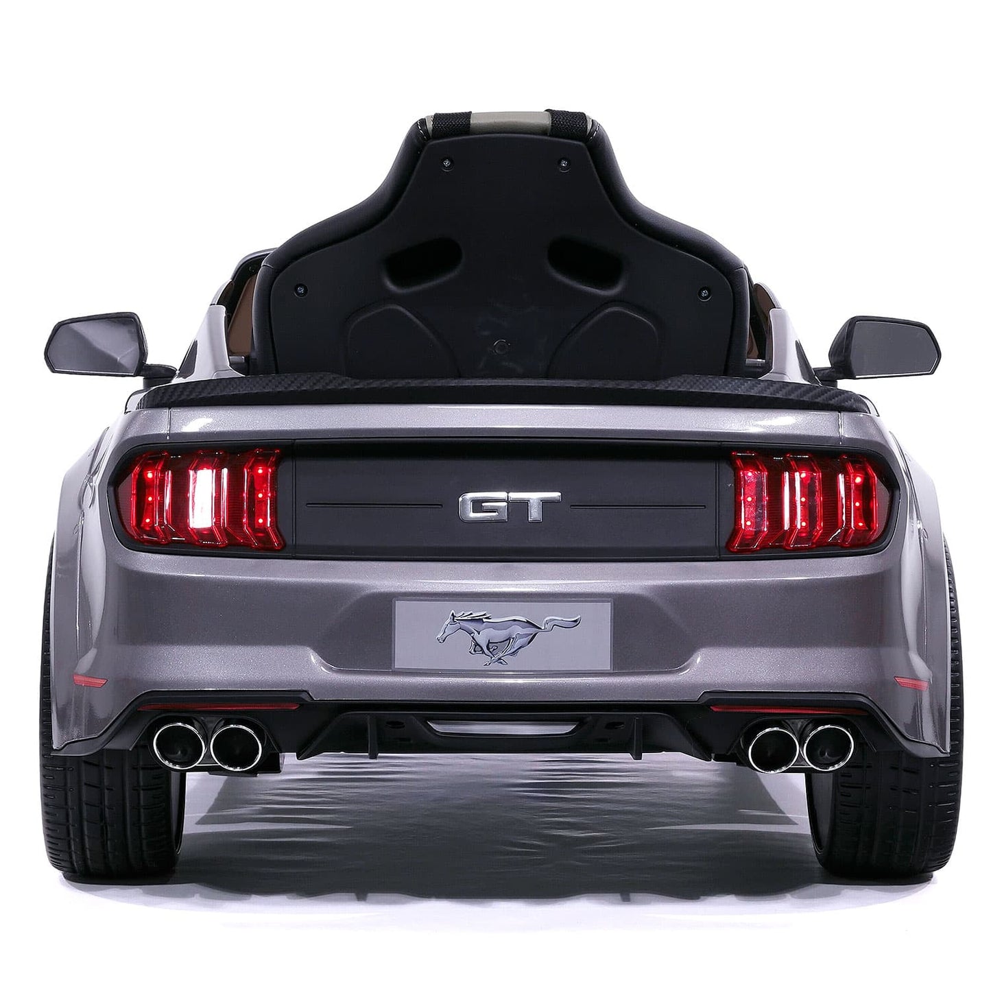 Ford Mustang GT Custom Edition 24V Kids Ride-On Car with R/C Parental Remote | Gray