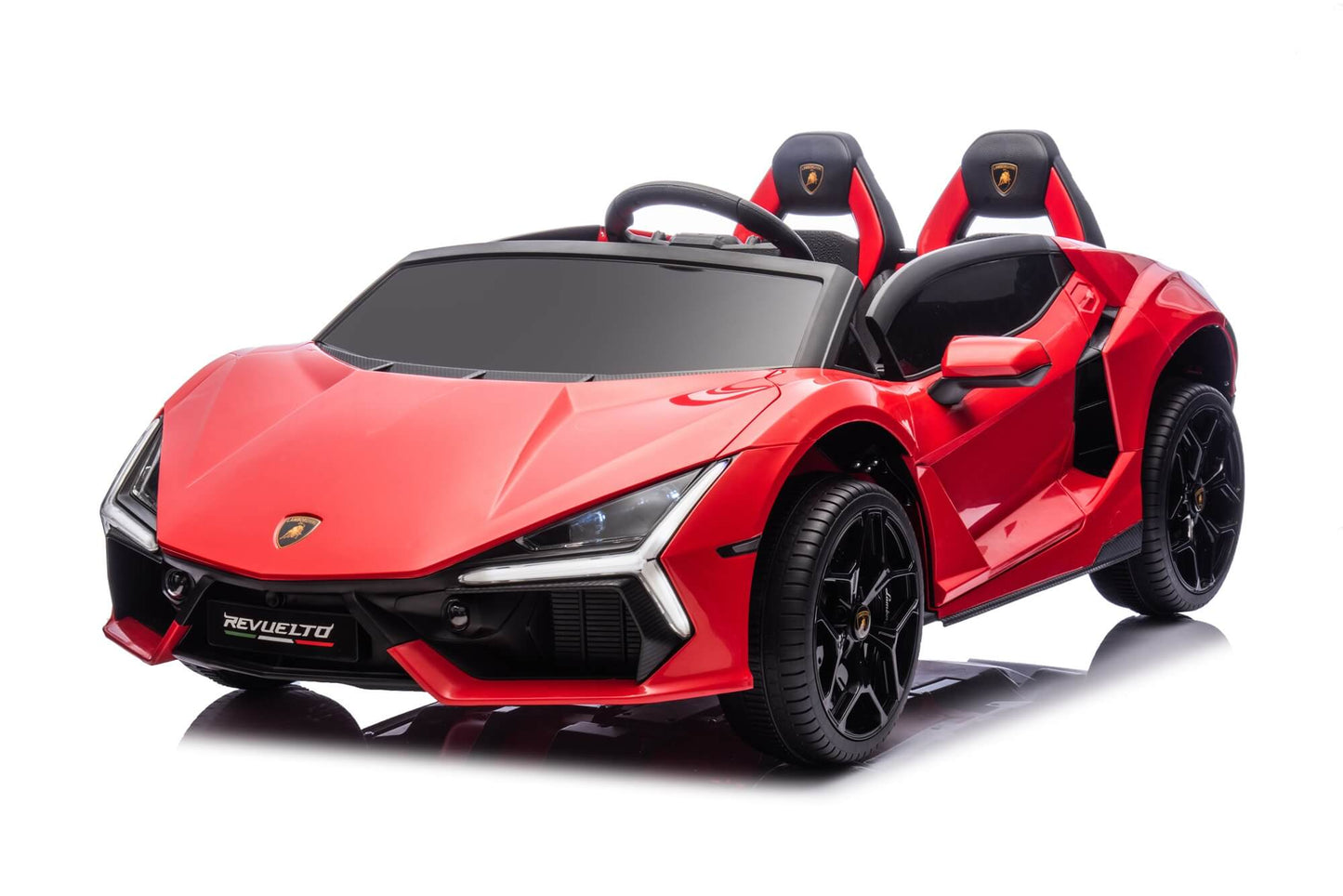 24V / 9 MPH Lamborghini Revuelto Two-Seater Kids Ride On Car – Red