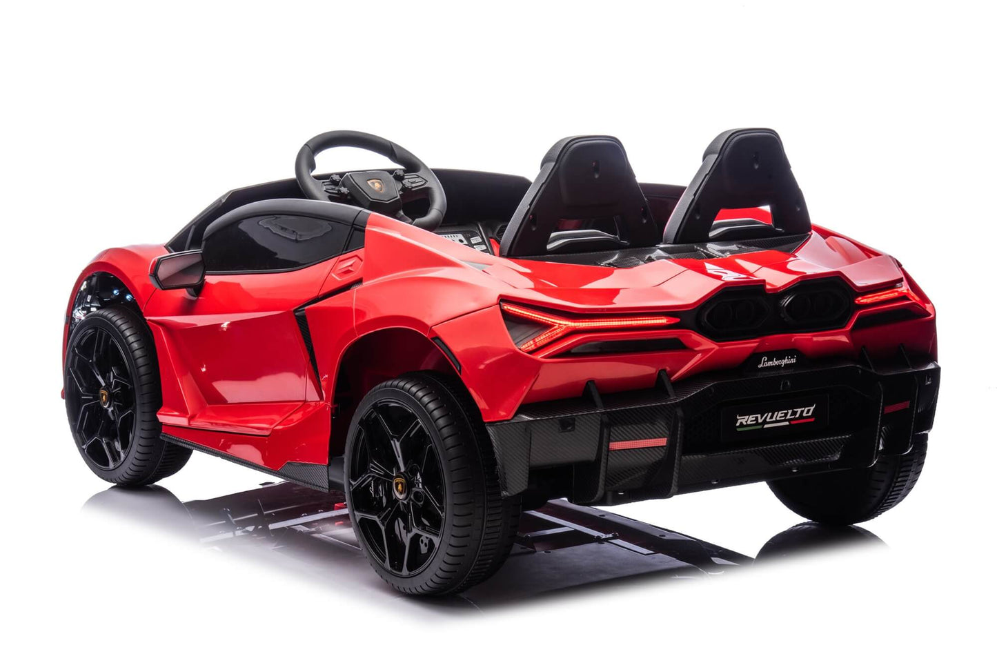 24V / 9 MPH Lamborghini Revuelto Two-Seater Kids Ride On Car – Red
