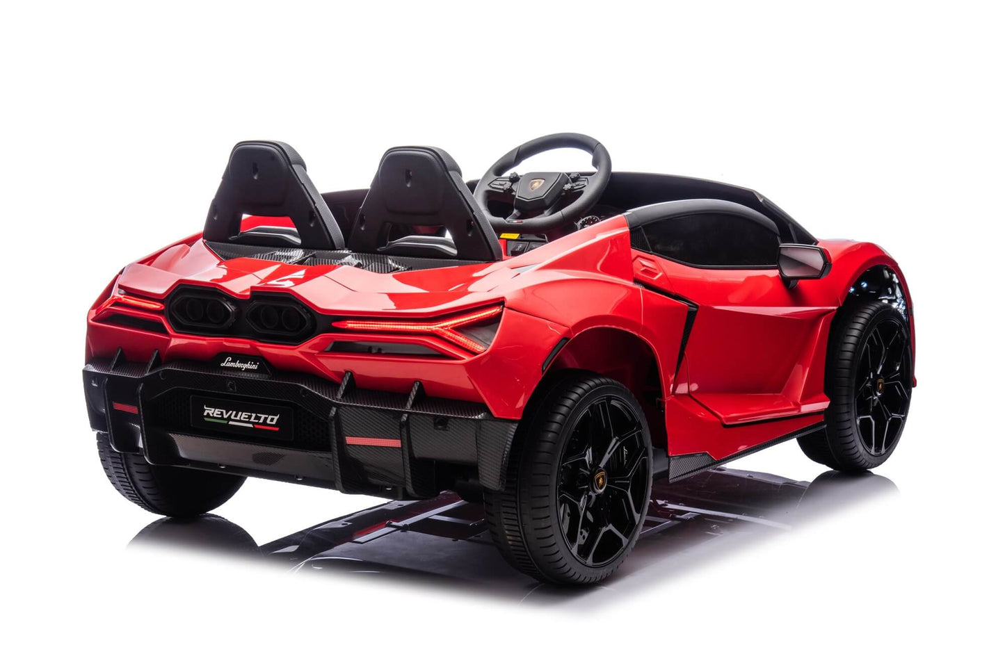 24V / 9 MPH Lamborghini Revuelto Two-Seater Kids Ride On Car – Red
