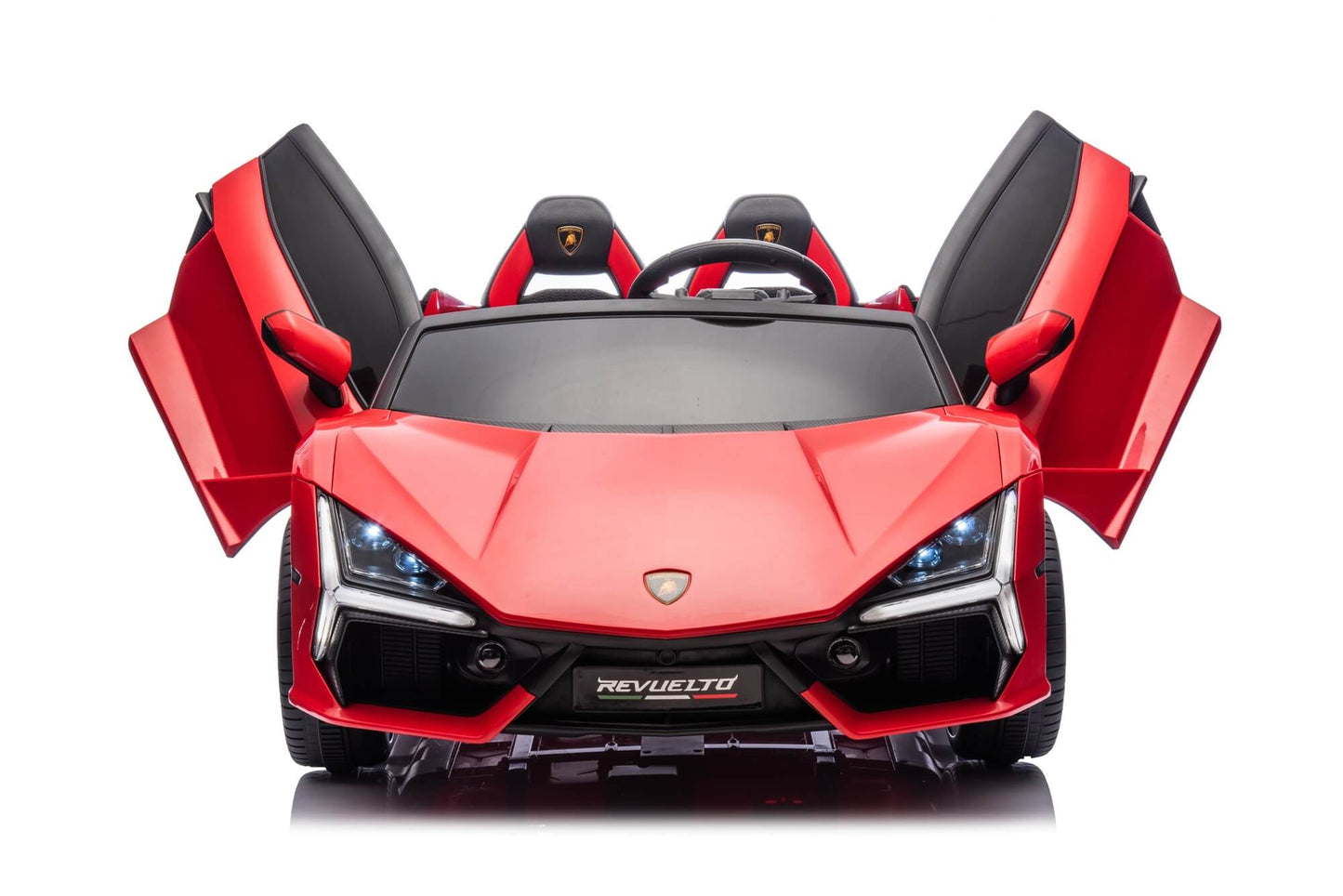 24V / 9 MPH Lamborghini Revuelto Two-Seater Kids Ride On Car – Red