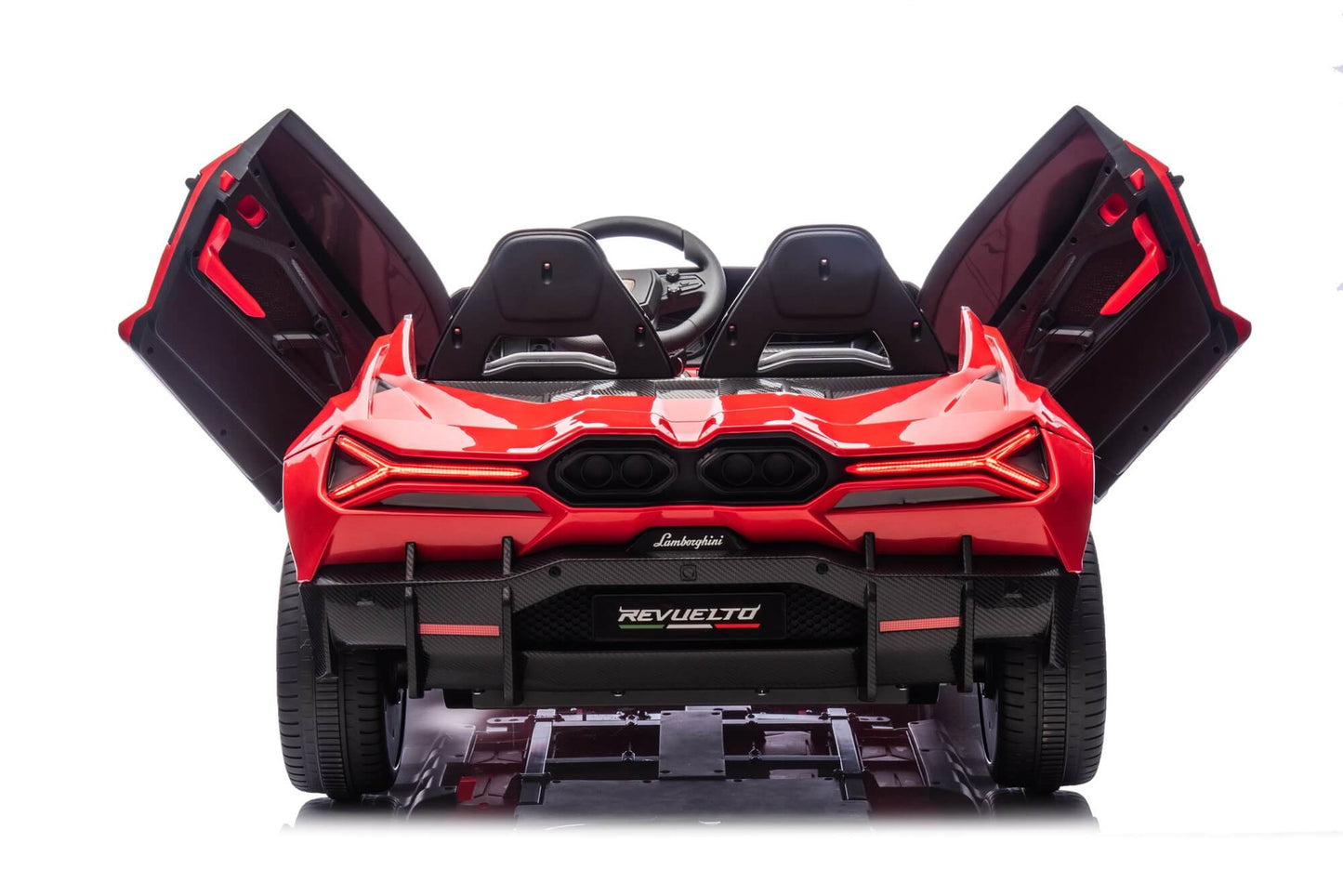24V / 9 MPH Lamborghini Revuelto Two-Seater Kids Ride On Car – Red