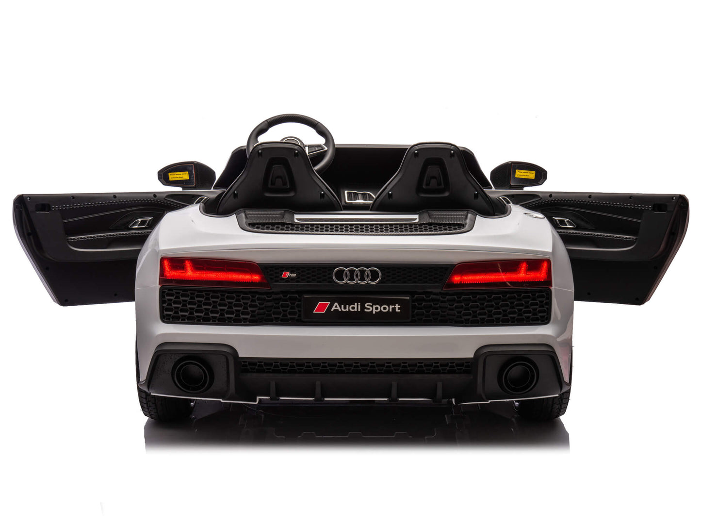 24V Audi R8 Spyder 2 Seater Ride on Car for Kids - White