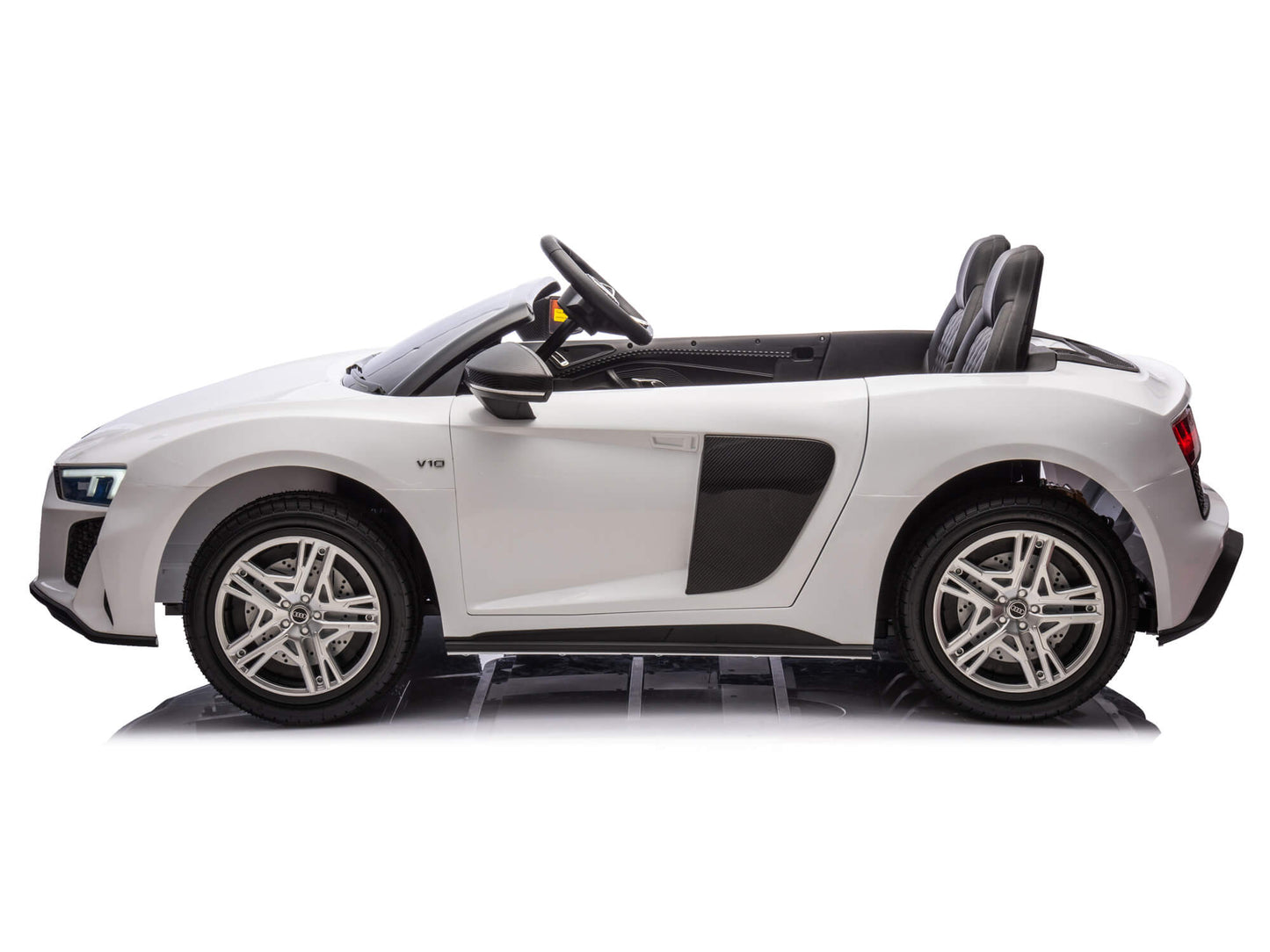 24V Audi R8 Spyder 2 Seater Ride on Car for Kids - White
