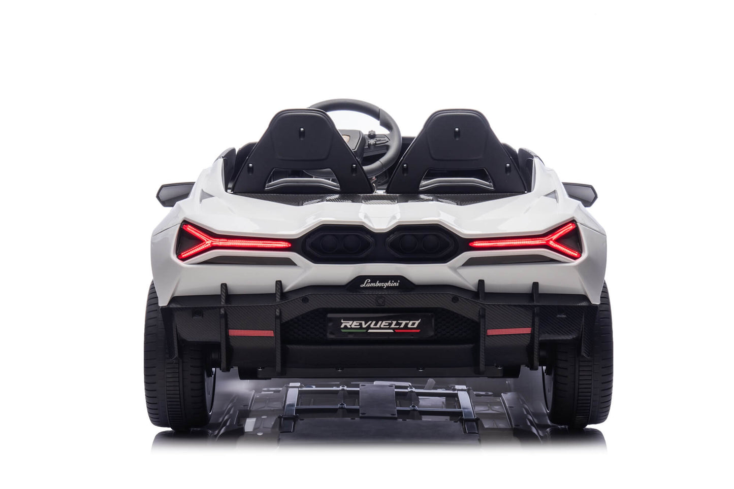24V / 9 MPH Lamborghini Revuelto Two-Seater Kids Ride On Car – White