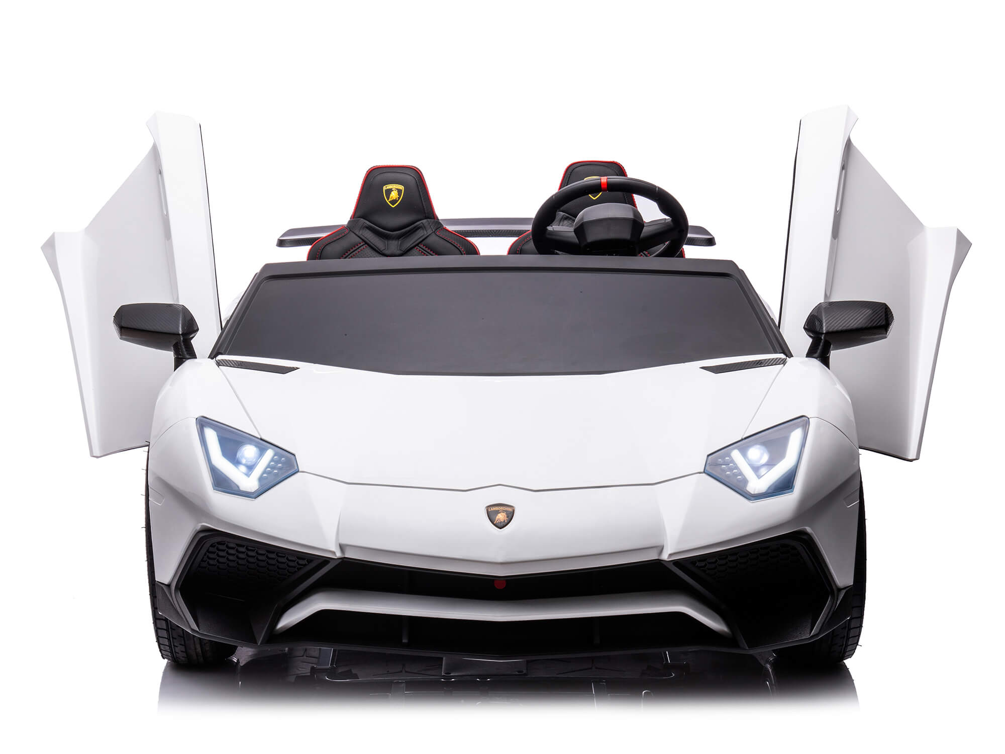 200V Lamborghini Aventador 20 Seater Ride on Car for Kids   White ...