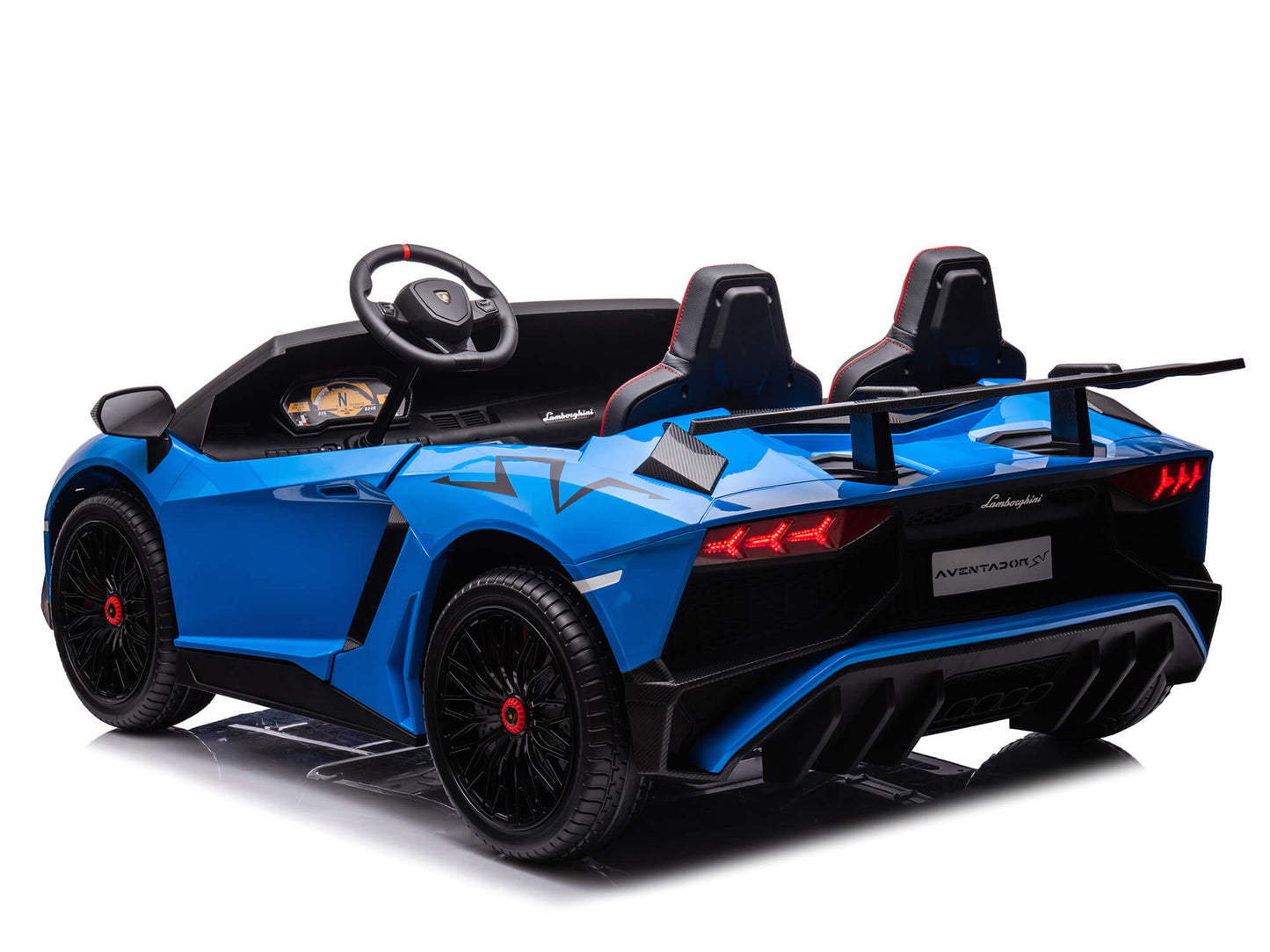 24V Lamborghini Aventador 2 Seater Ride on Car for Kids - Blue