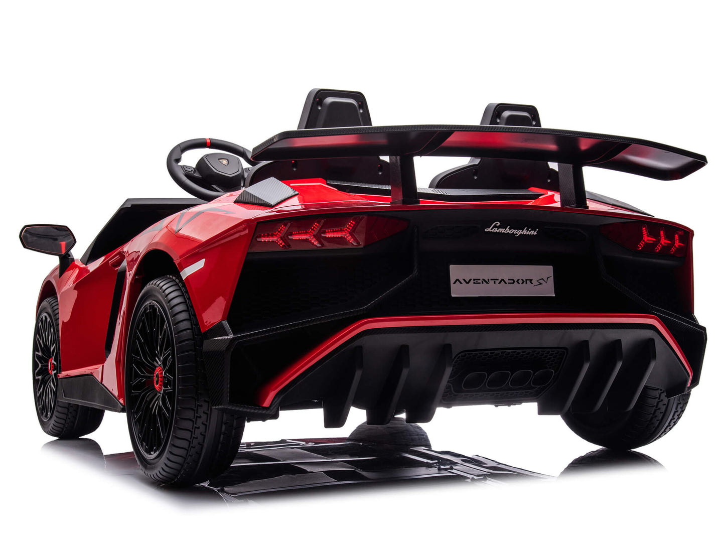 24V Lamborghini Aventador 2 Seater Ride on Car for Kids - Red