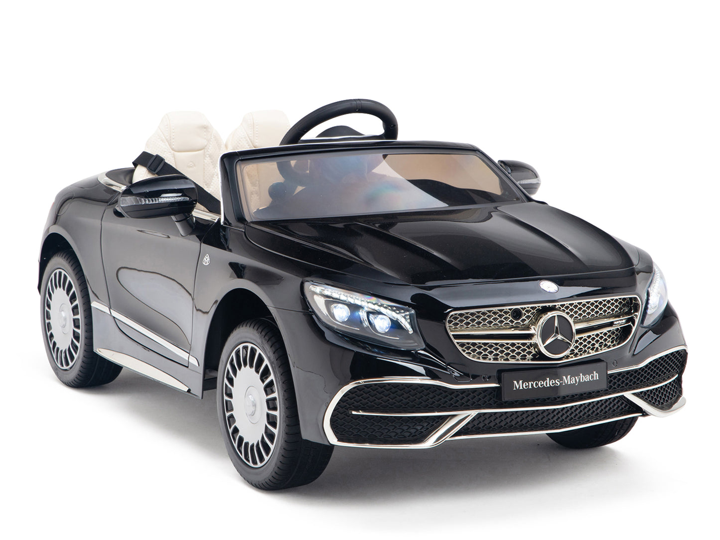 12V Mercedes-Benz Maybach Kids Electric Powered Ride on Car With Remote Control, Radio & MP3 - Black