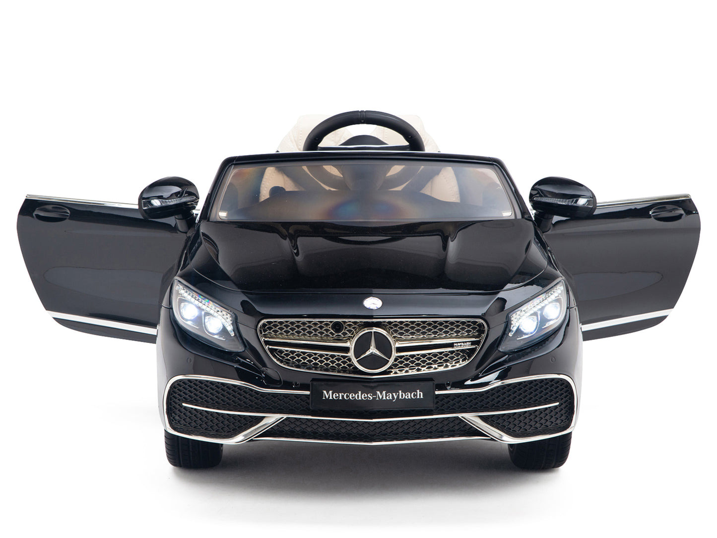 12V Mercedes-Benz Maybach Kids Electric Powered Ride on Car With Remote Control, Radio & MP3 - Black