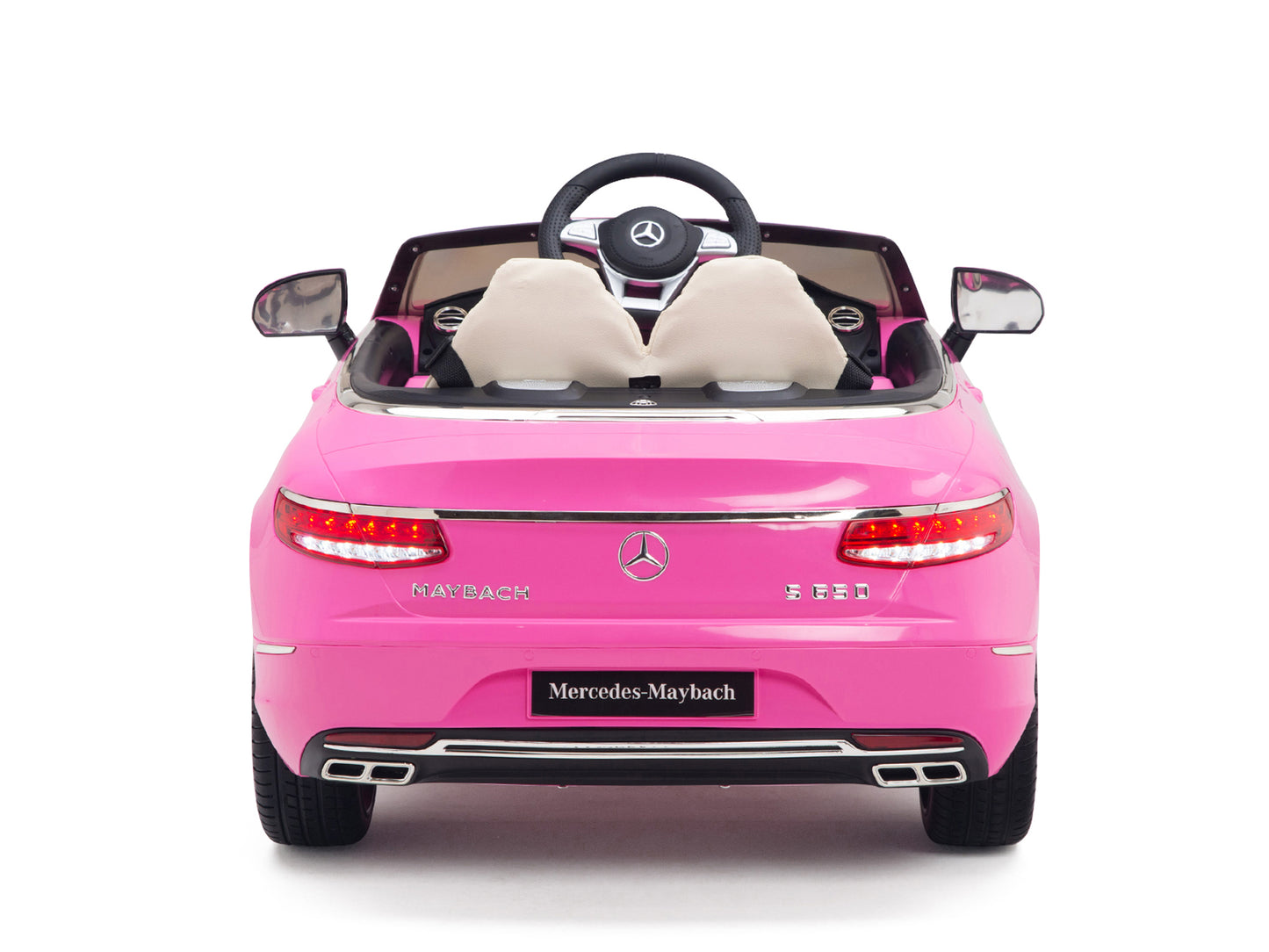 12V Mercedes-Benz Maybach Kids Electric Powered Ride on Car With Remote Control, Radio & MP3 - Pink